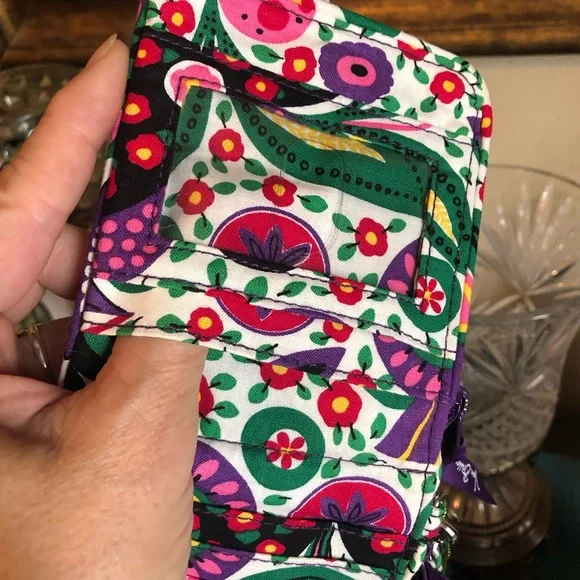 NEW!! Beautiful Floral Vera Bradley Double Wallet!! - Picture 5 of 9